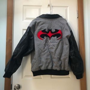 *SOLD* Batman X uncle Ben’s rice leather jacket